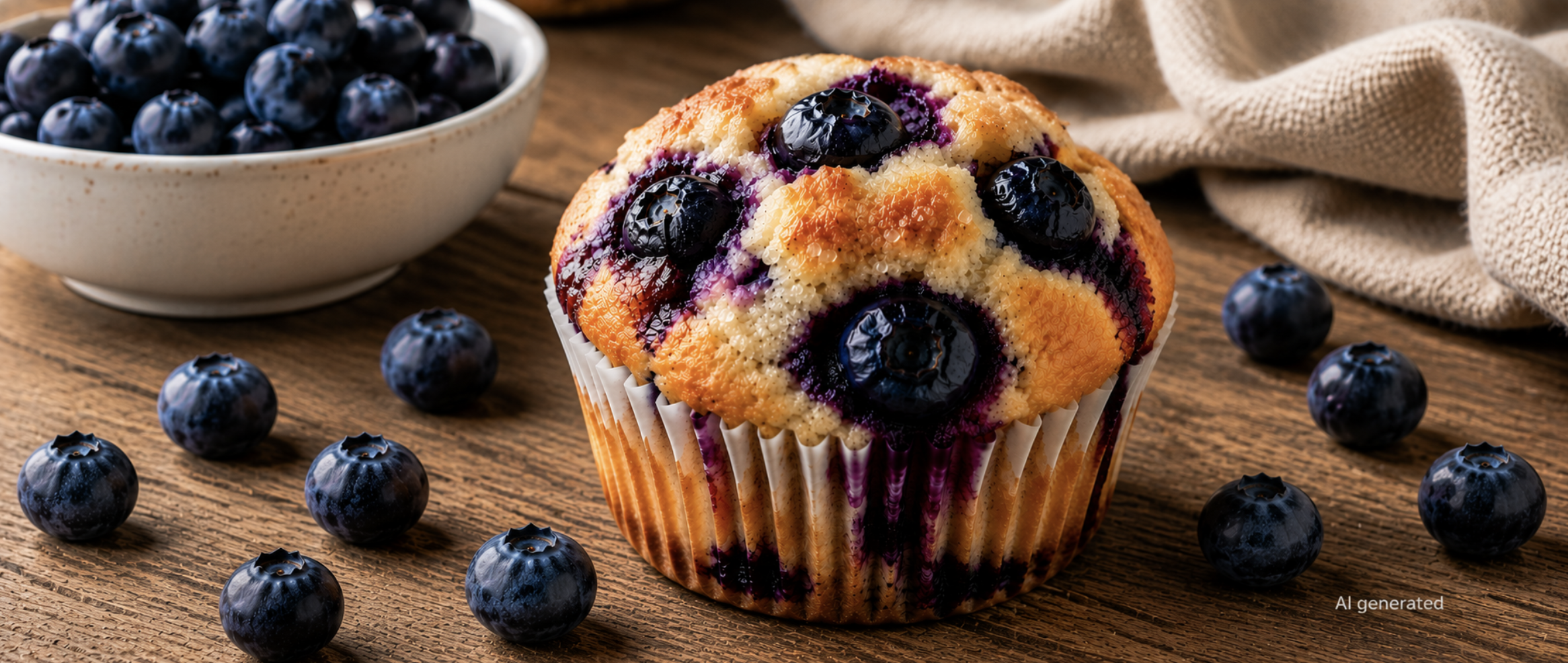 High-Protein Blueberry Muffins for a Healthy Gut