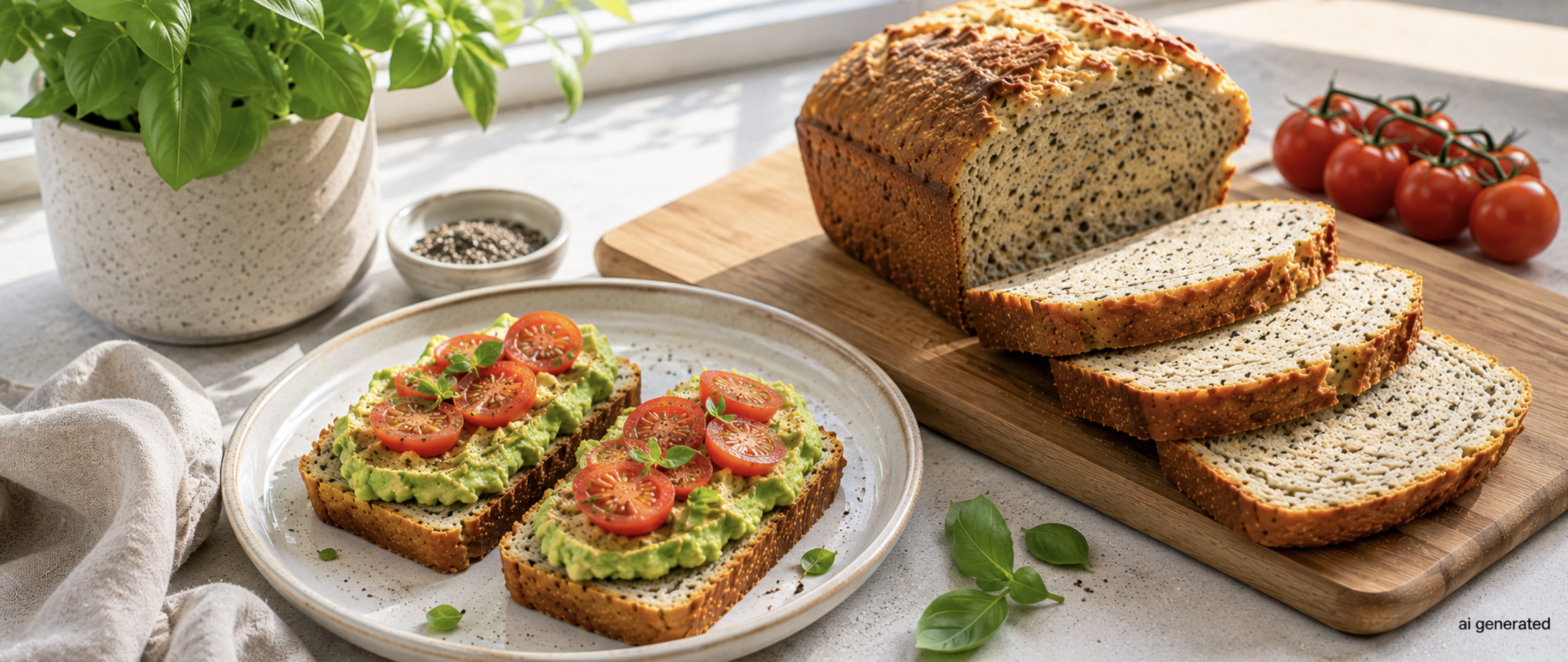 High-Protein Gut-Friendly Yogurt Bread (Low Carb & Easy to Make)