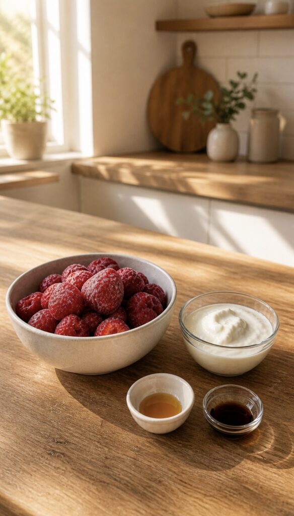 Healthy Strawberry Frozen Yogurt Recipe (Low Calorie, High Protein & Easy) screenshot