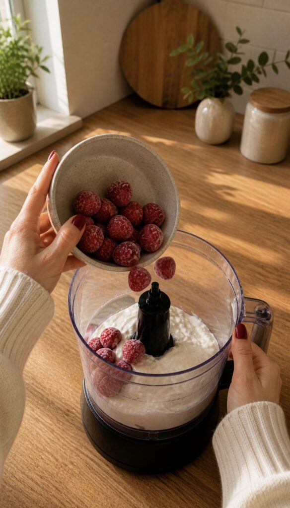 Healthy Strawberry Frozen Yogurt Recipe (Low Calorie, High Protein & Easy) screenshot