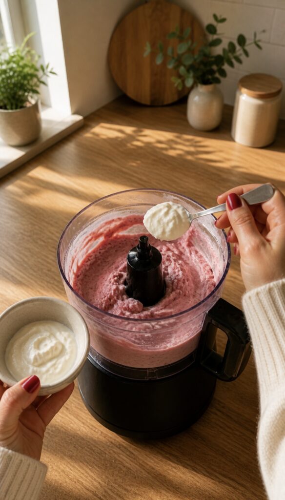 Healthy Strawberry Frozen Yogurt Recipe (Low Calorie, High Protein & Easy) screenshot