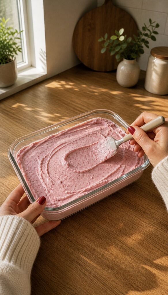 Healthy Strawberry Frozen Yogurt Recipe (Low Calorie, High Protein & Easy) screenshot