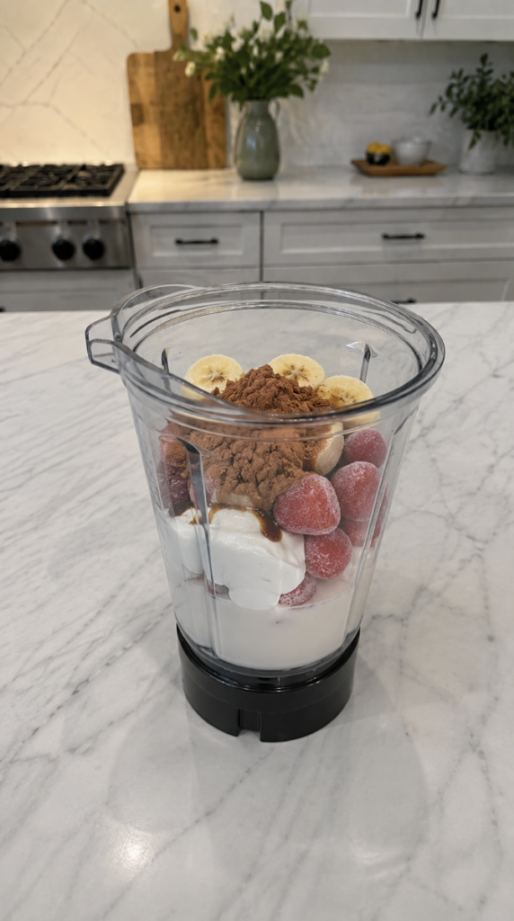 Healthy Chocolate Strawberry Smoothie for Energy & Protein bildschirmfoto 2026 07 06 um 10.03.28