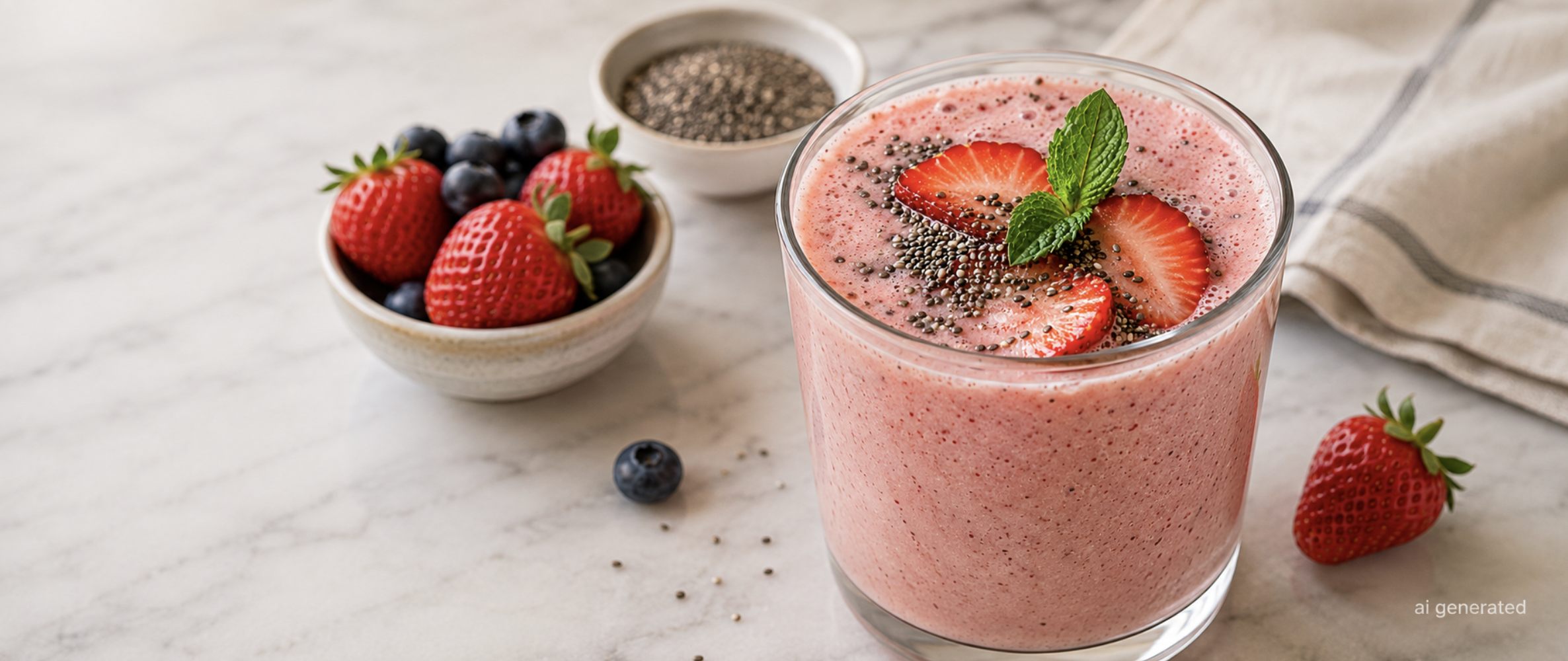 Easy Strawberry Kefir Smoothie for a Healthy Gut and Balanced Lifestyle